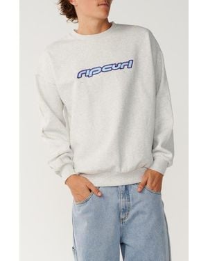 Rip Curl Archive Graphic Crewneck Sweater - Gray