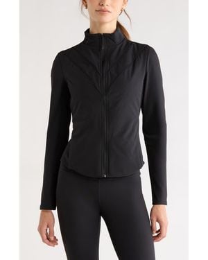 Zella Tiebreaker Performance Hybrid Jacket - Black