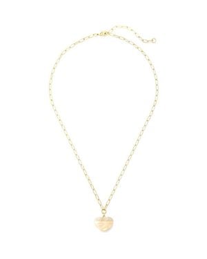 Machete Midi Heart Pendant Necklace - Multicolor