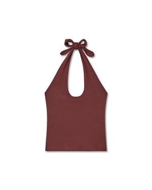 VIR VITA Pauline Halter Top - Red