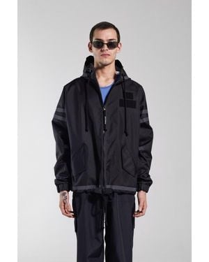 Stutterheim Forsa Full Zip Hooded Jacket - Blue