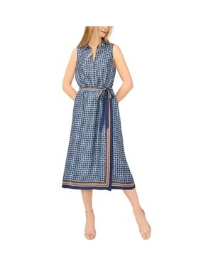 Halogen® Wrap Skirt Shirtdress - Blue