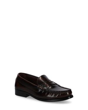 Alohas Rivet Leather Loafer - Black