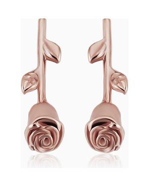 Oradina 14K Kiss From A Rose Studs - Pink