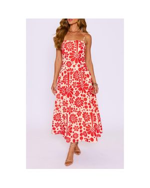 Vici Collection Meadows Sleeveless Fit & Flare Maxi Dress - Red