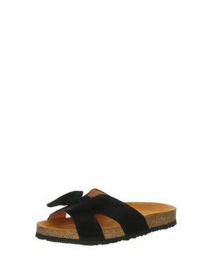 Think! Crissi Bow Slide Sandal - Black