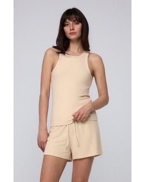 JUANA Selene Lounge Shorts - Natural