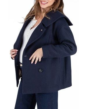 Cache Coeur Malo Maternity Peacoat - Blue