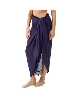 Melissa Odabash Tassel Cover-Up Pareo - Blue