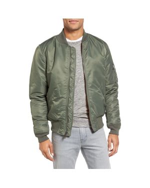 Schott Nyc Water Resistant Ma-1 Flight Jacket - Green