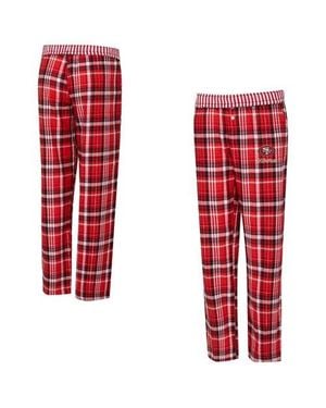 Concepts Sport San Francisco 49Ers Laney Plaid Tri-Blend Pants - Red