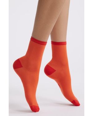 UGG Lyrie Sheer Crew Socks - Red