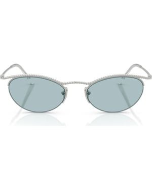 ARMANI EXCHANGE 50Mm Semi Rimless Butterfly Sunglasses - Blue