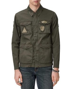 John Varvatos Kade Patch Field Jacket - Green