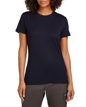 Icebreaker Tech Lite Iii Merino Wool Crewneck Shirt - Black