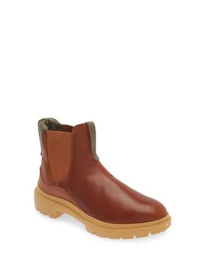 Olukai Hehi Waterproof Chelsea Leather Lug Boot - Brown