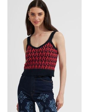 La DoubleJ Winset Crop Top - Red
