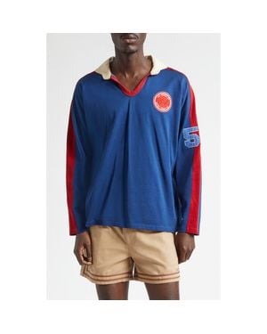 Bode Lakewood Rugby Polo - Blue