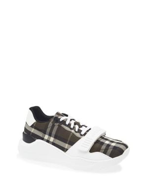 Burberry Regis Check Sneaker - White