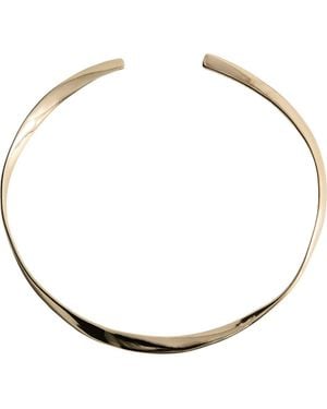 Mango Rigid Choker Necklace - Metallic