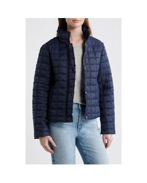 Cece Short Quilted Jacket - Blue