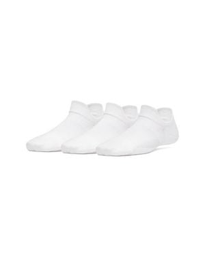 Under Armour Vanish 3-Pack Performance No Show Socks - White