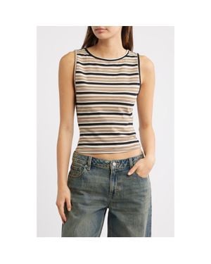 PacSun Faith Striped Tank - Black