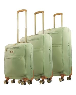Tommy Bahama 3-Piece Soft-Sided Spinner Luggage Set - Green
