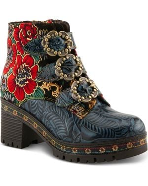 Spring Step Brazza Bootie - Blue