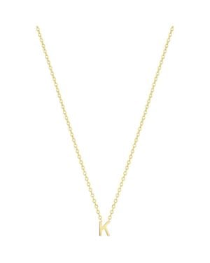 SET & STONES Cheyenne Initial Necklace - Metallic