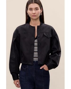 Rebecca Taylor Aria Twill Jacket - Blue