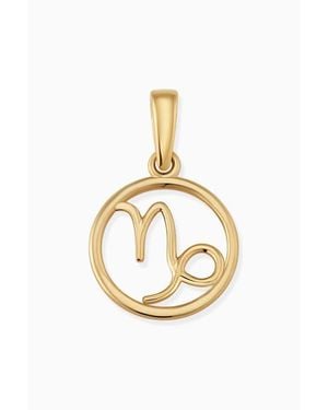 Oradina 14K Zodiac Pendant Charm - Metallic