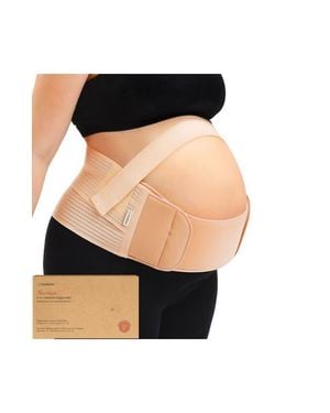 KeaBabies Nurture 2-In-1 Maternity Support Belt - Black