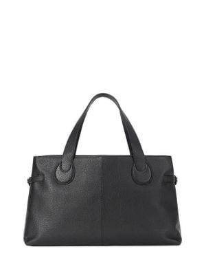 STAUD Piper Leather Tote - Black