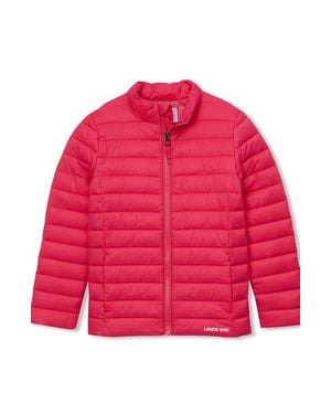 Lands' End Kids Insulated Down Alternative Thermoplume Jacket - Red