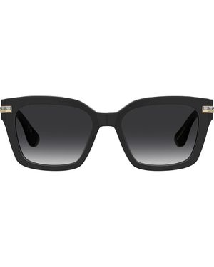 Stuart Weitzman 54Mm Gradient Polarized Square Sunglasses - Black