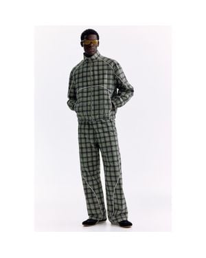 H&M Relaxed Fit Nylon Track Pants - Green
