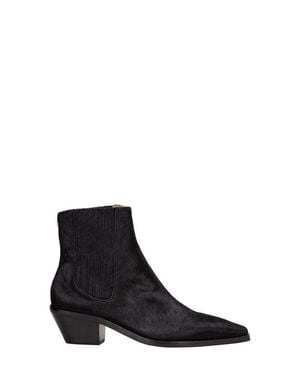 BOSS Genuine Calf Hair Chelsea Boot - Black