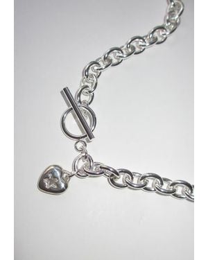 RIMOR JEWELRY Mini Star Heart Chain Choker - Metallic