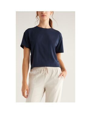 Zella New Take Crewneck T-Shirt - Blue