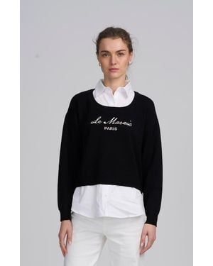 Elle Collection Le Marais Twofer Sweater - Black