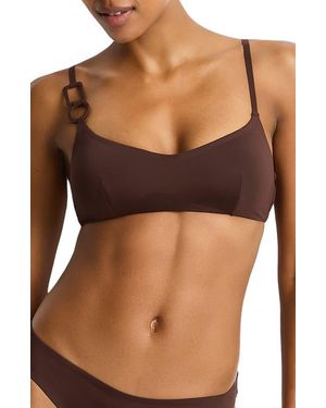 Sea Level Mythos Scoop Neck Bikini Top - Brown