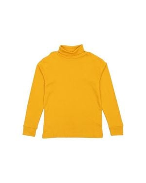 Leveret Kids Long Sleeve Cotton Turtleneck Shirt - Yellow