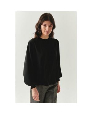 Exquise Joelle Long Sleeve Blouse - Black