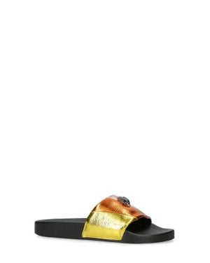 Kurt Geiger Meena Eagle Slide Sandal - Yellow