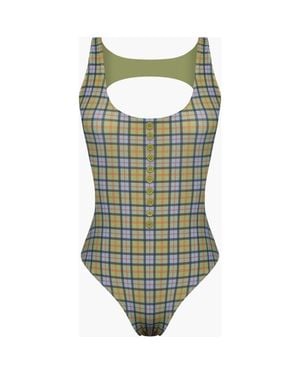 Oddli Button One Piece - Green