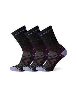 Smartwool Hike Light 3-Pack Cushion Crew Socks - Black