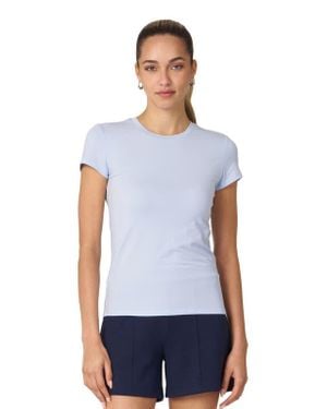 Rebody Active Rebody Essentials Fitted Short Sleeve Top - Blue