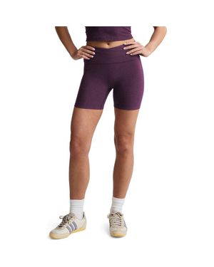 Beyond Yoga Space Dye Leisure Bike Shorts - Purple