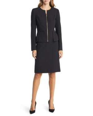 Tahari Two-Piece Jacket & Skirt Set - Black